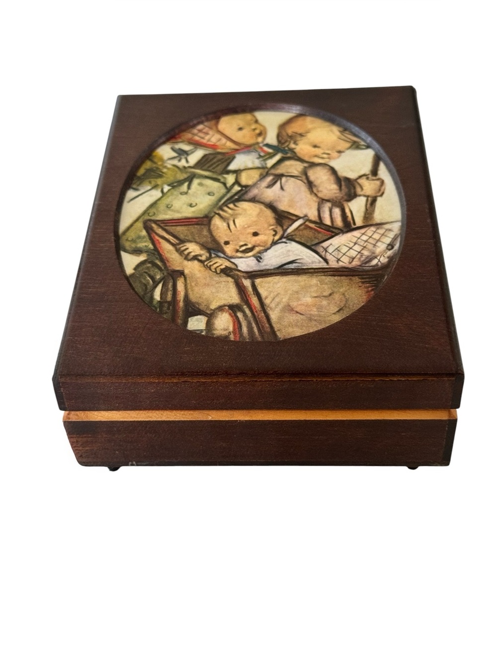 Vintage Hummel Wooden Music Box, Romance Beathoven